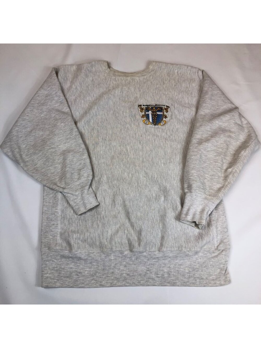 Creighton University Medicine Champion Reverse Weave Gray Crewneck Large